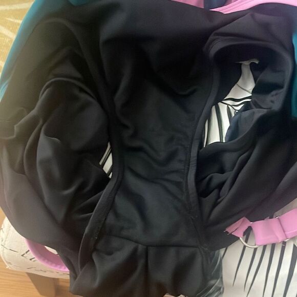 Catalina Color Block High Neck One Piece Swimsuit sz 1X - Picture 6 of 7